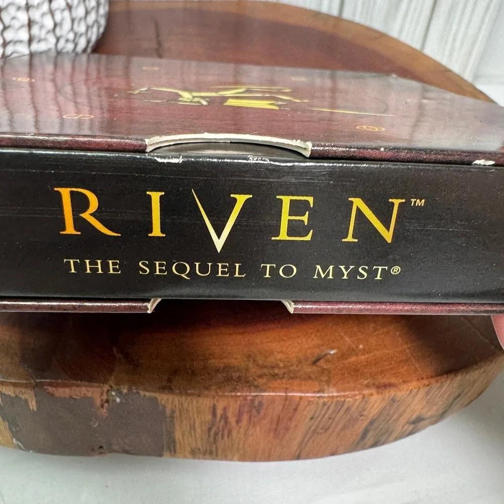 Riven The Sequel to Myst PC Game 5 Disc Set with Manual and Box Vintage 1997
